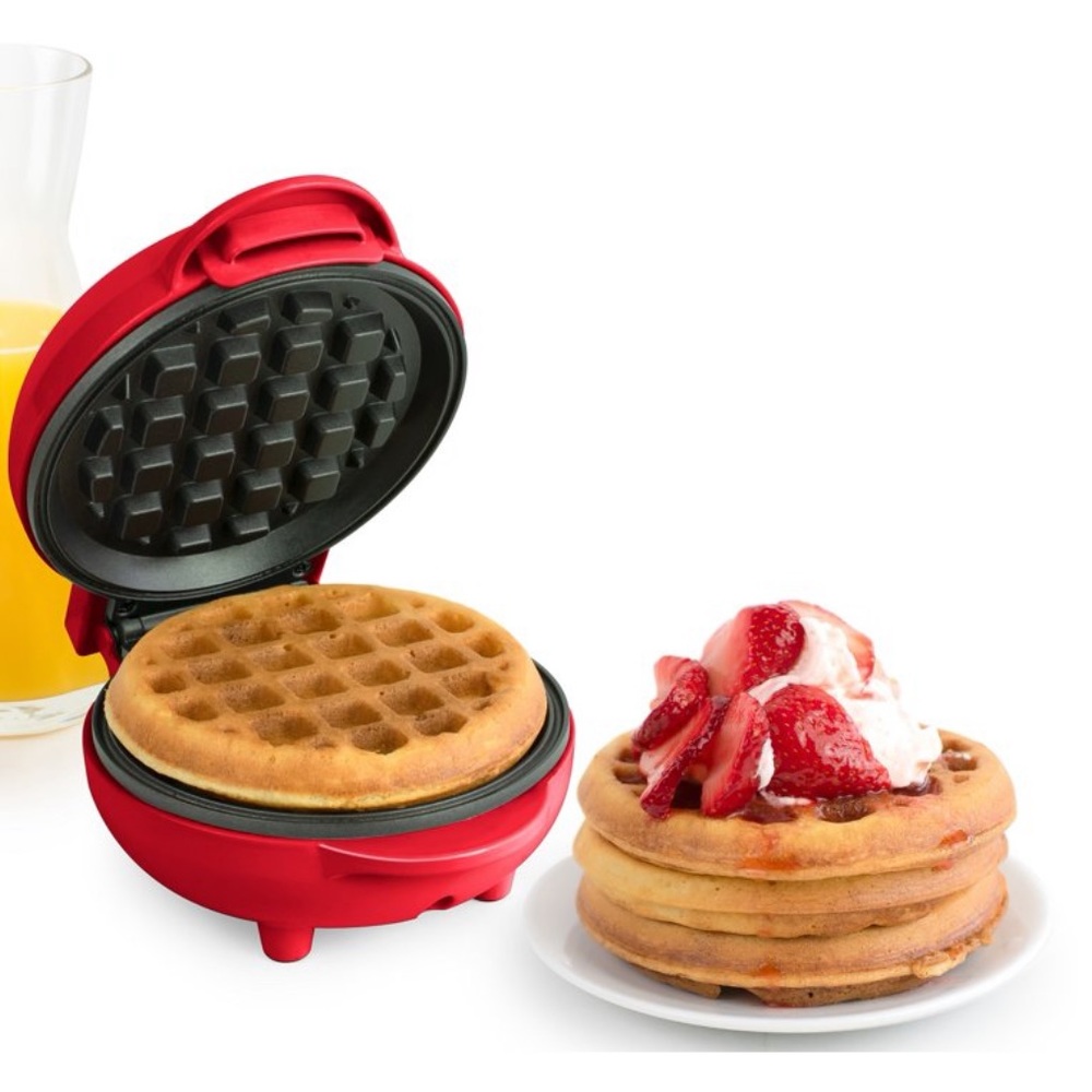 Nostalgia MyMini Waffle Maker, Red